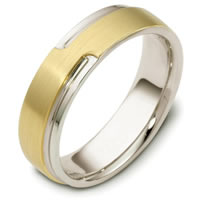 Item # C120521 - 14 Kt Two-Tone Wedding Band