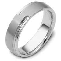 Item # C120521W - 14 Kt White Gold Wedding Band