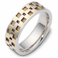 Item # C122291E - 18 Kt Two-Tone Wedding Band