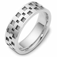 Item # C122291WE - 18 Kt White Gold Wedding Band