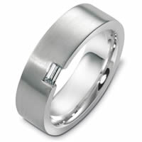 Item # C124381WE - 18kt White Gold Diamond Wedding Band