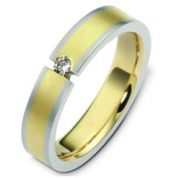 Item # C124571PE - Platinum-18K Diamond Wedding Band