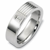 Item # C125321W - 14K White Gold Diamond Wedding Band.