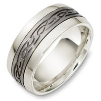 Item # C131331TP - Platinum and Titanium Wedding Ring