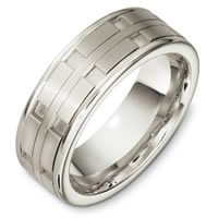 Item # C132971W - 14 Kt White Gold Wedding Band