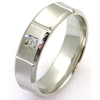 Item # C7828C - Cobalt Chrome Diamond Wedding Ring