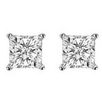 Item # E70332PP - Platinum Diamond Earrings 0.33ct.