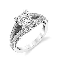 Item # E7082WE - White Gold Diamond Engagement Ring