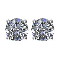 Item # E71501W - 1.50ct Diamond Stud earrings