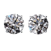 Item # E73001W - 3.0ct. Round Diamond Earrings