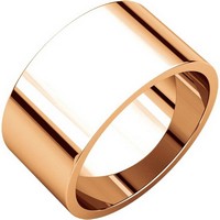 Item # F33661R - 14K Rose Gold 10mm Wide Wedding Band