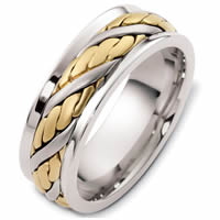 Item # G125891E - Two-Tone Handcrafted Wedding Band