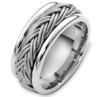 Item # G125901AG - Silver Hand Made Wedding Band