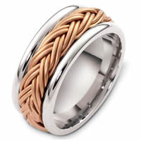Item # G125901R - Rose & White Gold Handcrafted Wedding Ring