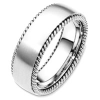 Item # G126291WE - 18 Kt White Gold Wedding Band
