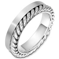 Item # G133321WE - 18 Kt White Gold Wedding Band
