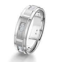 Item # G67202WE - White Gold Diamond Wedding Ring