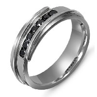 Item # M306327AG - Black Diamond Wedding Band