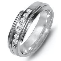 Item # M316327WE - 18K Diamond Wedding Band