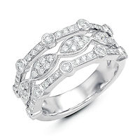 Item # M31749WE - 18Kt White Gold 0.80 Ct Tw Diamond Ring