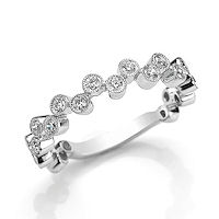 Item # M31880WE - White Gold 0.50 Ct Tw Diamond Stackable Ring