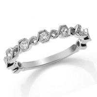 Item # M31890WE - White Gold 0.36 Ct Tw Diamond Stackable Ring