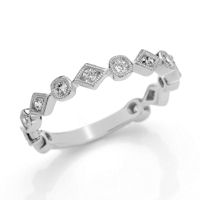 Item # M31891W - White Gold 0.35 Ct Tw Diamond Stackable Ring