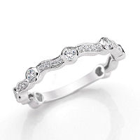 Item # M31903WE - White Gold 0.40 Ct Tw Diamond Stackable Ring