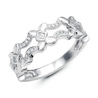 Item # M31912WE - 18Kt White Gold 0.16 Ct Tw Diamond Ring