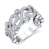 Item # M31966W - White Gold 0.70 Ct Tw Anniversary Ring