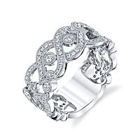 Item # M32096PP - Platinum 0.65 Ct TW  Anniversary Ring