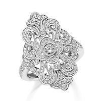 Item # M32101WE - White Gold 0.50 Ct Tw Diamond Fashion Ring