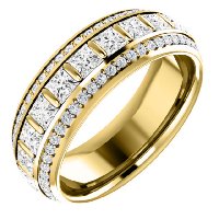 Item # S127667E - Diamond Eternity Band 18K Gold