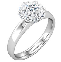 Item # S127676PP - Cluster Diamond Ring