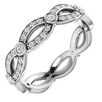 Item # S127684WE - Infinity Diamond Eternity Ring
