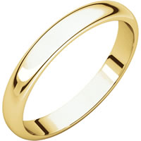 Item # S149002E - 2.5mm Wide Gold Wedding Band
