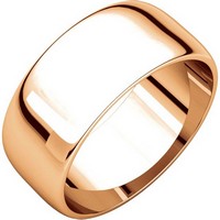 Item # S38457RE - 18K Rose Gold 8.0mm Wide Wedding Band