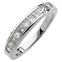 Item # S67858W - Princess Diamond Anniversary Ring