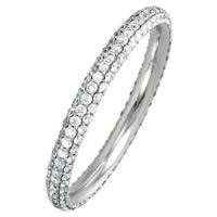 Item # S74046WE - Diamond Eternity Ring in 18K White Gold 