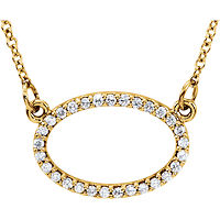Item # S91545 - 14Kt Yellow Gold Oval Pendant