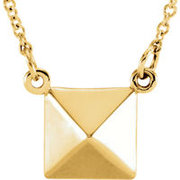 Item # S91553 - 14Kt Yellow Gold Pyramid Pendant