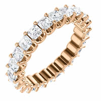 Item # SA128869240RE - 18K Rose Gold Eternal-Love Eternity Band. 2.40CT