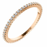 Item # SR127785025RE - Rose Gold Diamond Eternity Band 0.25CT