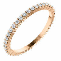 Item # SR127785038RE - Rose Gold Eternity Band