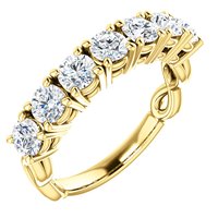 Item # SR128541E - 7-Diamonds Anniversary Band