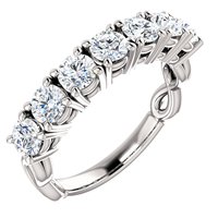 Item # SR128541W - 7 Diamonds Anniversary Ring