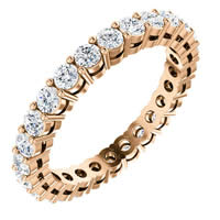 Item # SR128658100R - Diamond Eternity Band Rose Gold