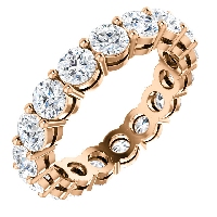 Item # SR128658350RE - Rose Gold Eternity Band. 3.50CT TW