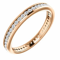 Item # SR128774050RE - Rose Gold Eternity Band. 0.50CT.