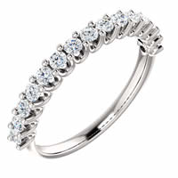 Item # SR128858050WE - 18K White Gold Eternal-Love anniversary Band. 0.50CT